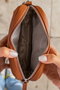 Zoozie Bags Bolso Bandolera de Piel PU Tostado - Elegante y Sofisticado, 21x6x13 cm